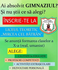 Vă așteptăm cu drag la noi în liceu!!!