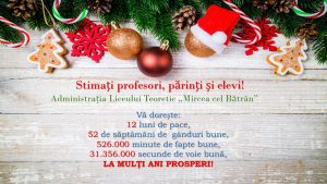 Sărbători fericite și la multi multi ani!!!