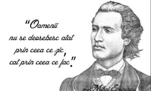 Omagiu marelui poet Mihai Eminescu.