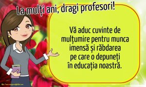 Mulțumim dragi profesori!